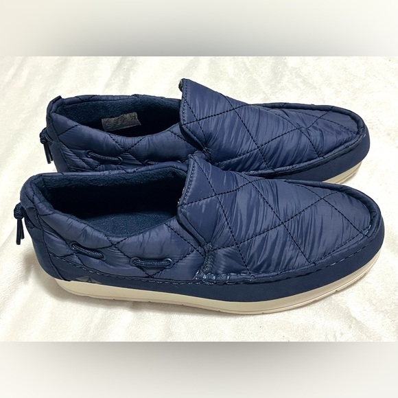 Sperry Men's Navy Blue Quilted Indoor Outdoor Slip-On Slipper Shoes Size 7.5 - Picture 1 of 11